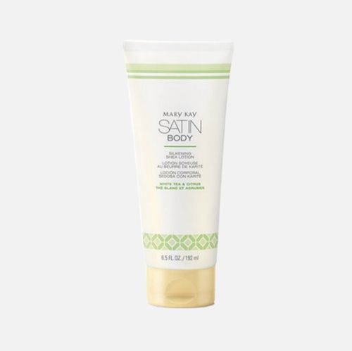 Loção Hidratante Desodorante Corporal Satin Body® Karité Essência de Chá Branco & Citrus 187g