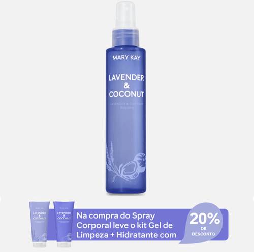 Mary Kay® Spray Corporal Lavanda e Coco, 147ml