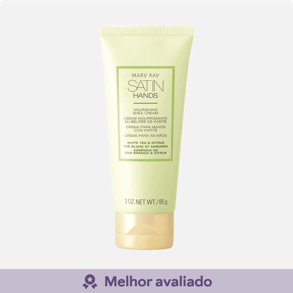 Deo Hidratante para as Mãos Satin Hands® Essência de Chá Branco & Citrus 85g Hidratante Satin Hands para as Mãos Essência de Chá Branco & Citrus